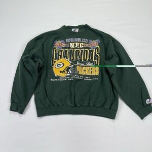 Logo Athletic Green Bay Packers Super Bowl XXXI Crewneck Sweatshirt Men XL 1997
